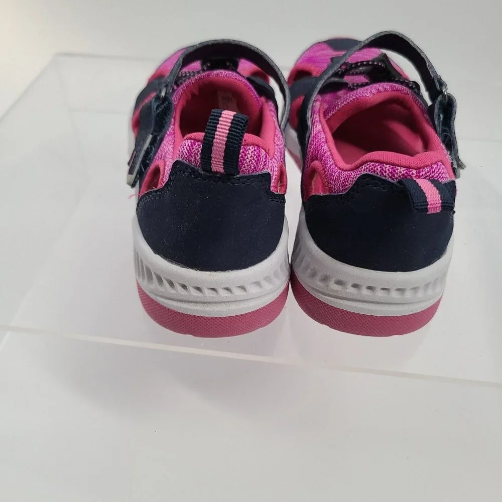 Khombu‎ Skylor Closed Toe Athletic Sandals Navy/Pink 277041 Girls Youth Size 1